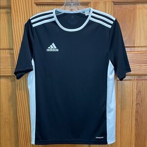 Adidas Youth Boys Large Black and White Aeroready Athletic Jersey